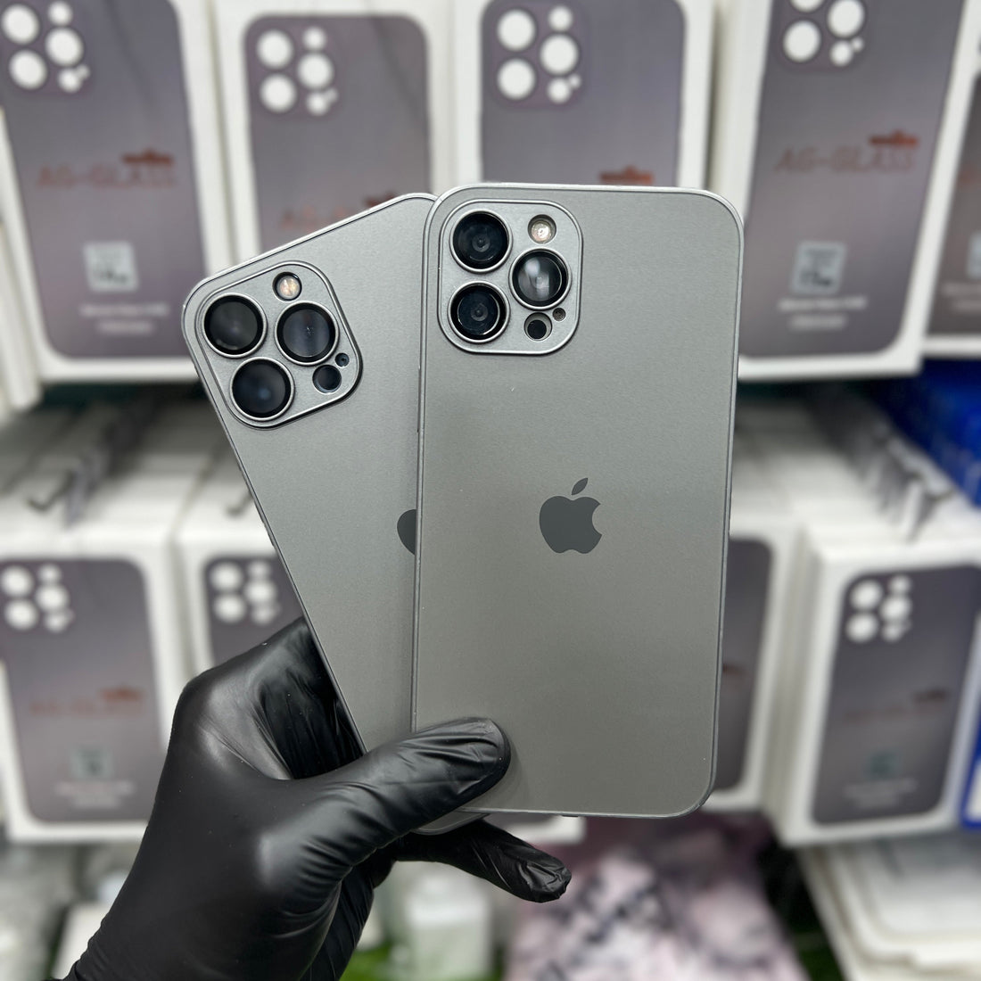 NATURAL TITANIUM AG MATTE GLASS CASE